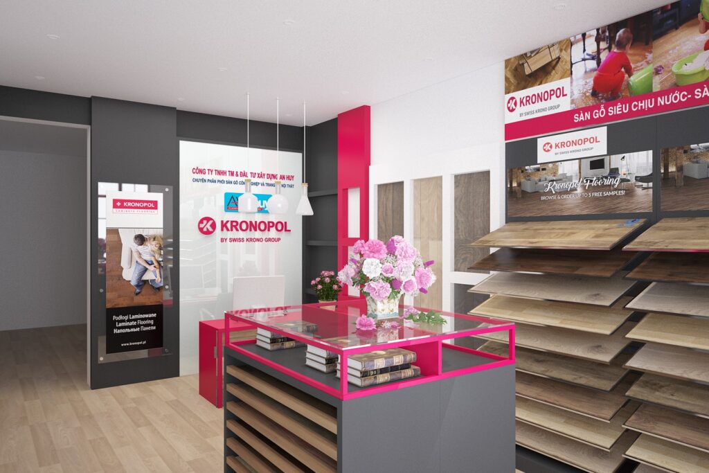 Thiết kế showroom sàn gỗ phú thọ