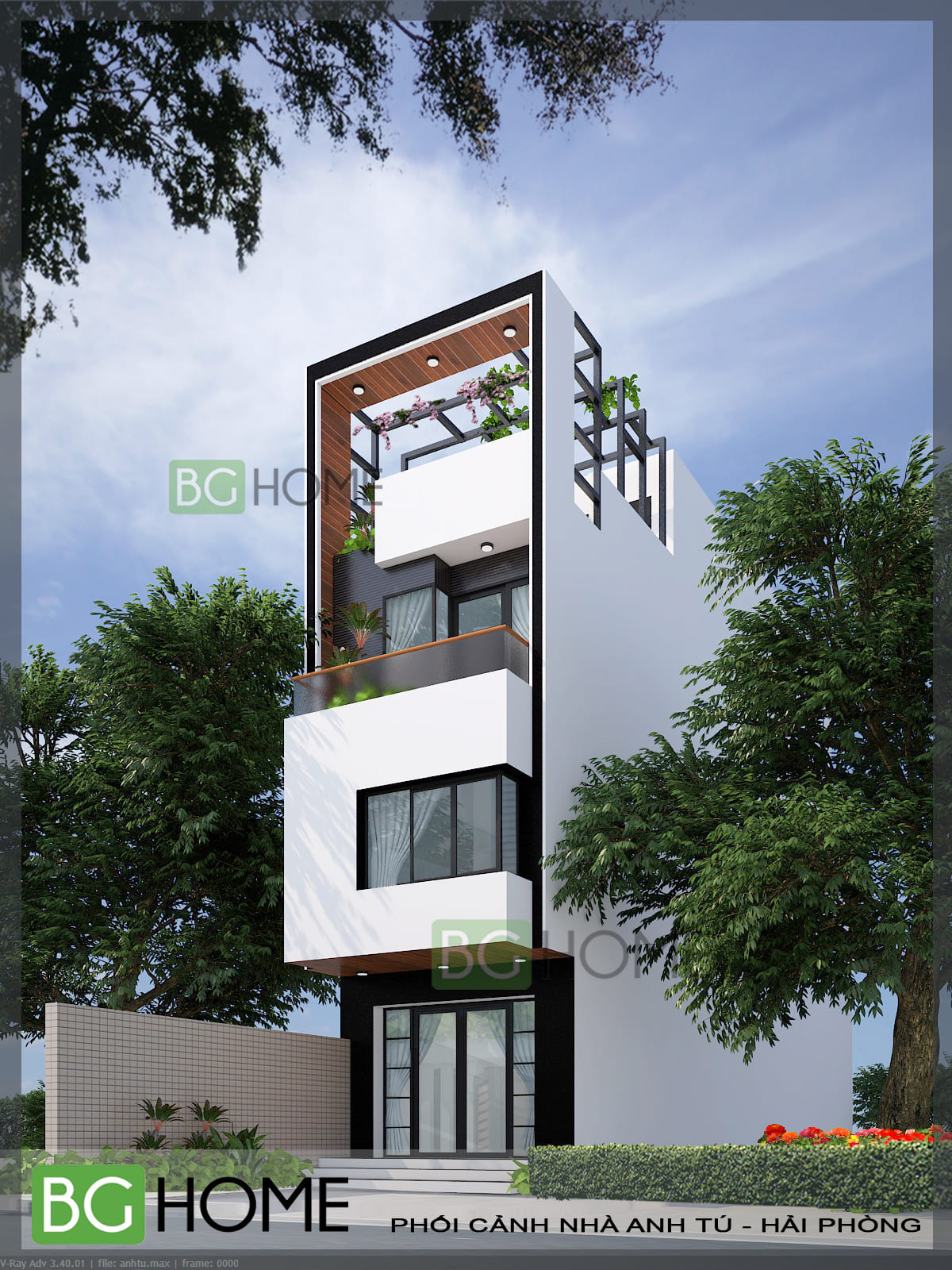 Mẫu thiết kế nhà phố cao cấp - Anh Tú