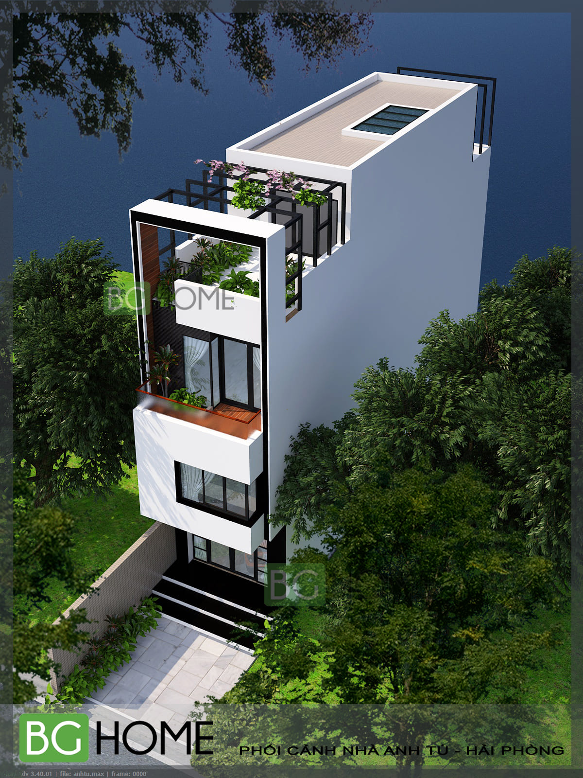 Mẫu thiết kế nhà phố cao cấp - Anh Tú