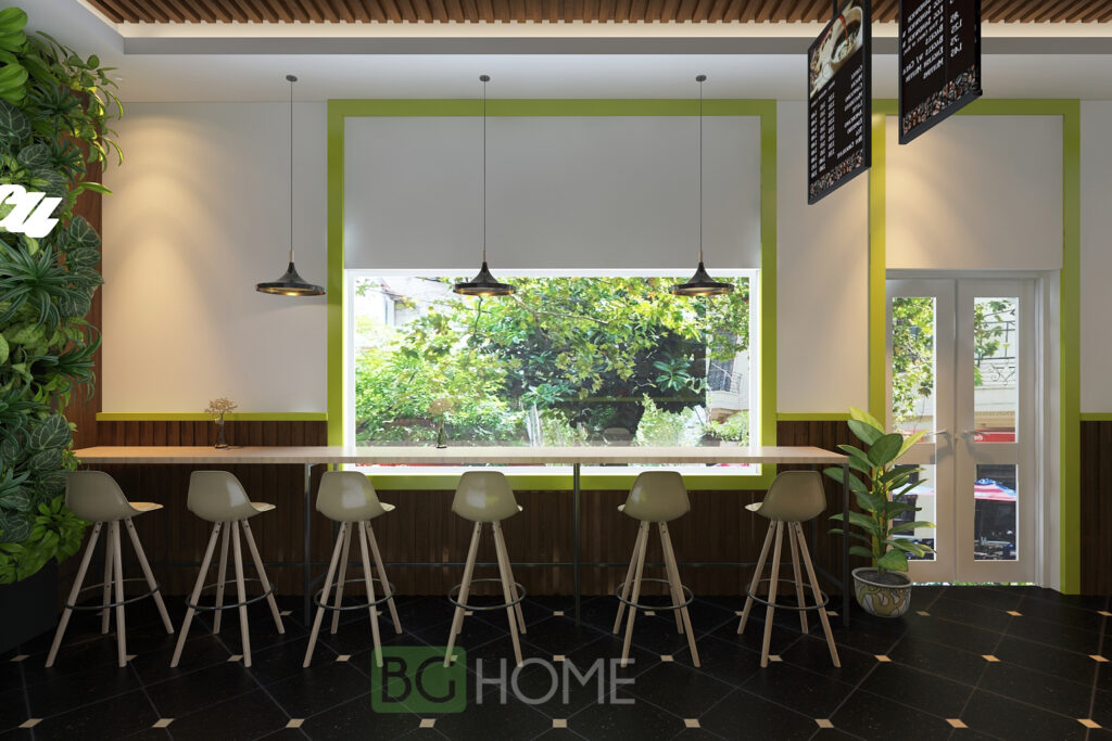 Mẫu thiết kế quán cafe 