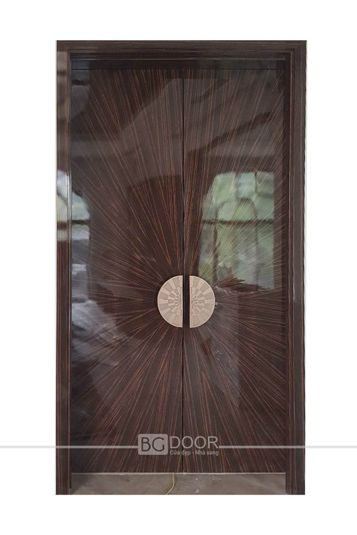 Cửa Veneer Decor ghép vân BGDOOR thi công tại Geleximco Lê Trọng Tấn