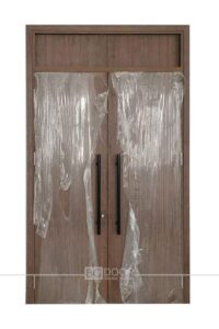 Cửa 2 cánh Laminate Wood Finger LK4444A BGDOOR thi công tại Hoàng Mai