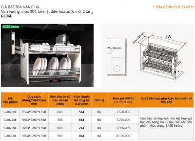 Giá bát nâng hạ