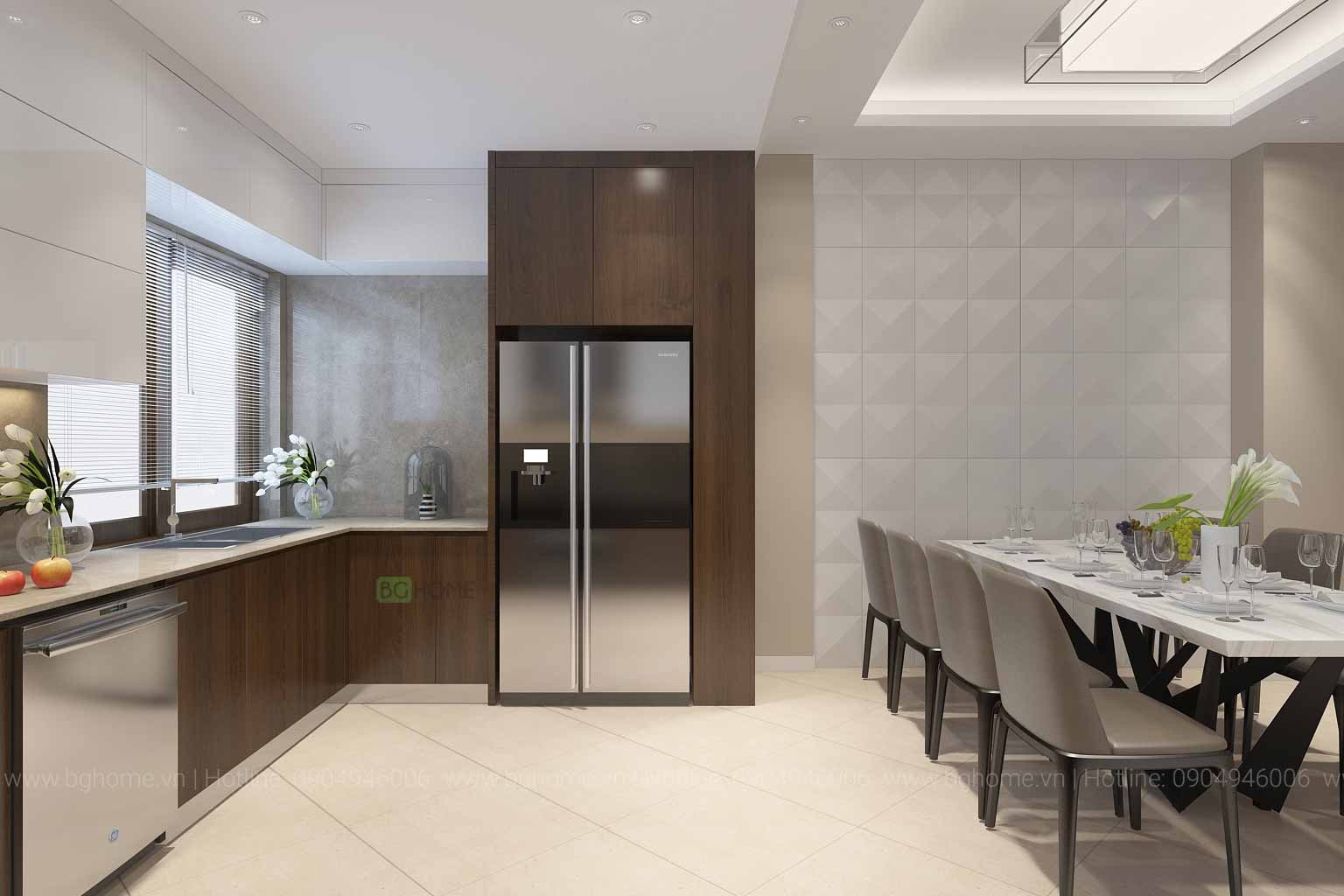 tủ bếp gỗ công nghiệp