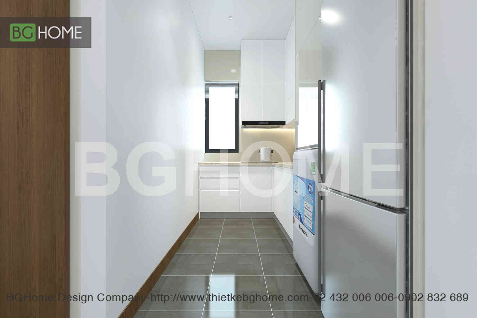 Tủ bếp acrylic chị Huyền - Chung cư Xuân Phương Quốc Hội