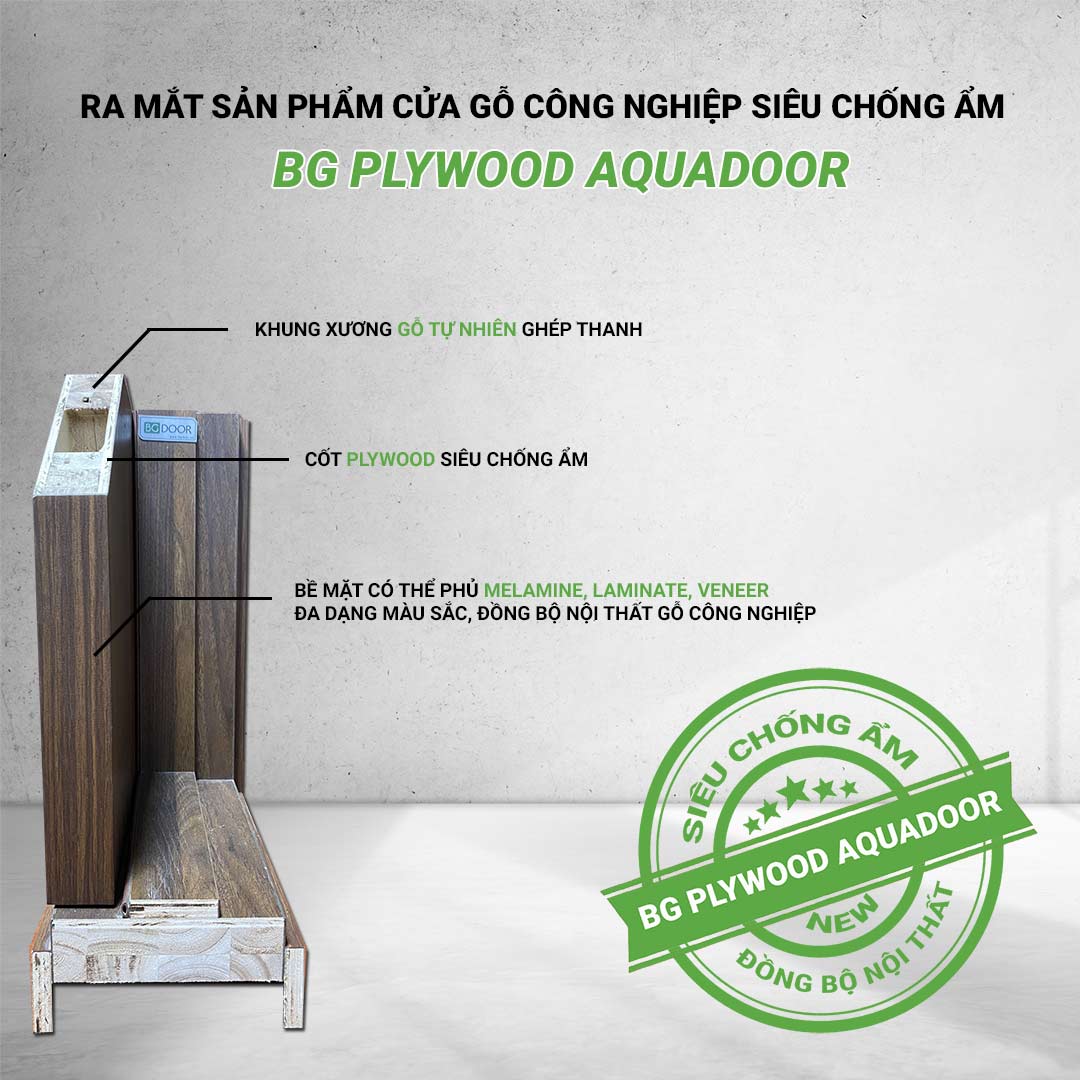 cấu tạo cửa plywood siêu chống ẩm